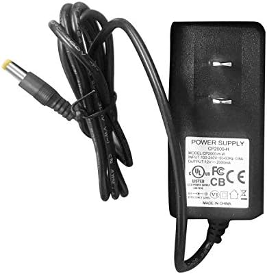 [UL רשום ו- FCC Certified] HDVIEW 12V DC 2A מתאם חשמל אספקת UL רשום מוסמך 2.1 ממ 5.5 ממ, שנאי חשמל 2A למצלמת אבטחה